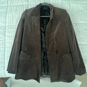 Brown Corduroy Zara Jacket